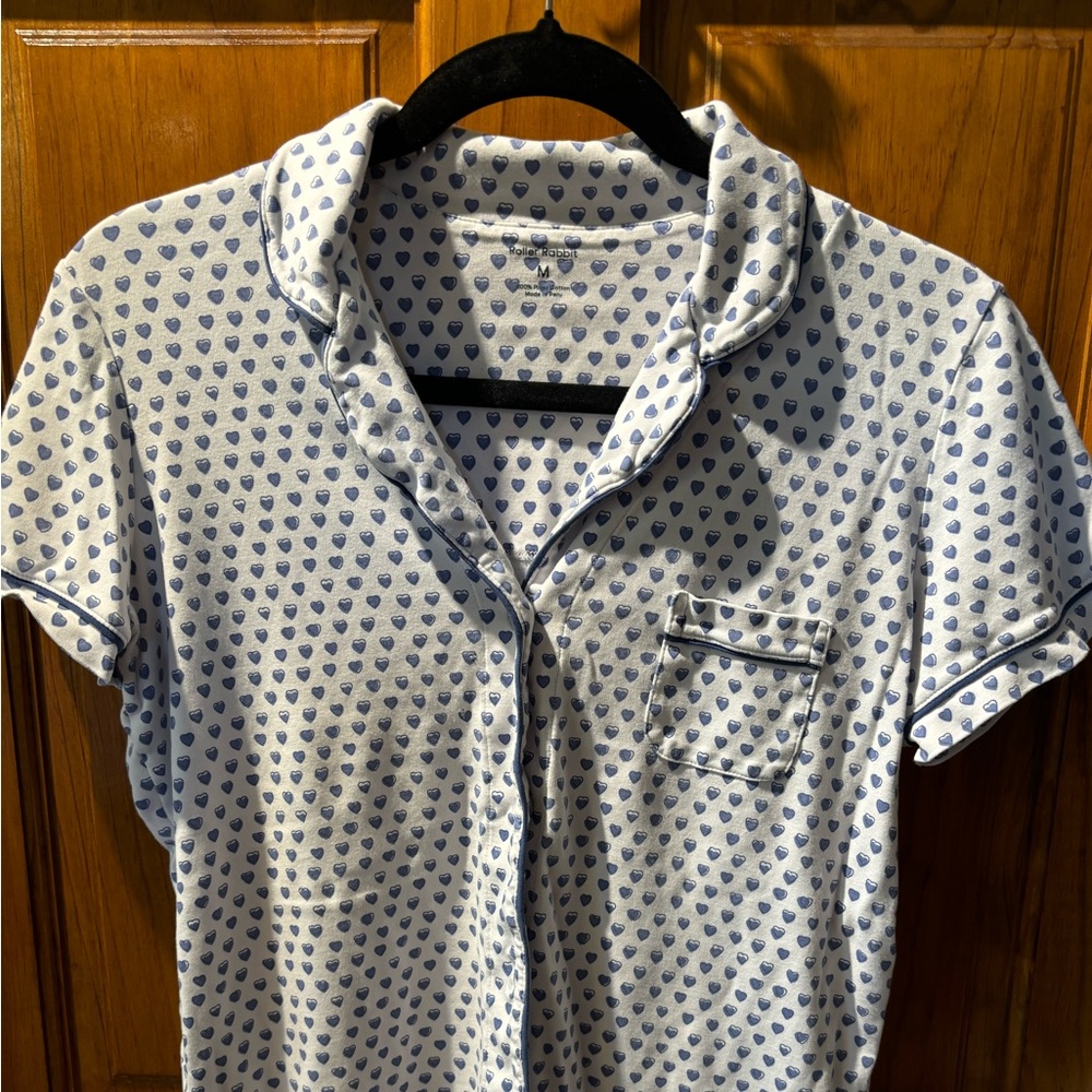 Roberta Roller Rabbit pajama top women’s sized medium
